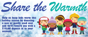 illustration - share the warmth coat donation drive