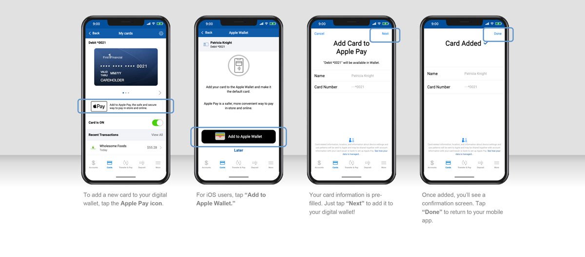Adding Card To iOS Digital Wallet